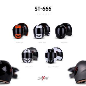 ST-666 „Imola Black“ Integral­helm