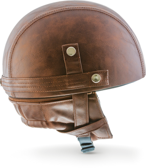 Leather up on sale half helmets
